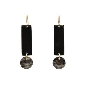 Maadili Collective Ugandan Made Cattle Horn Earrings